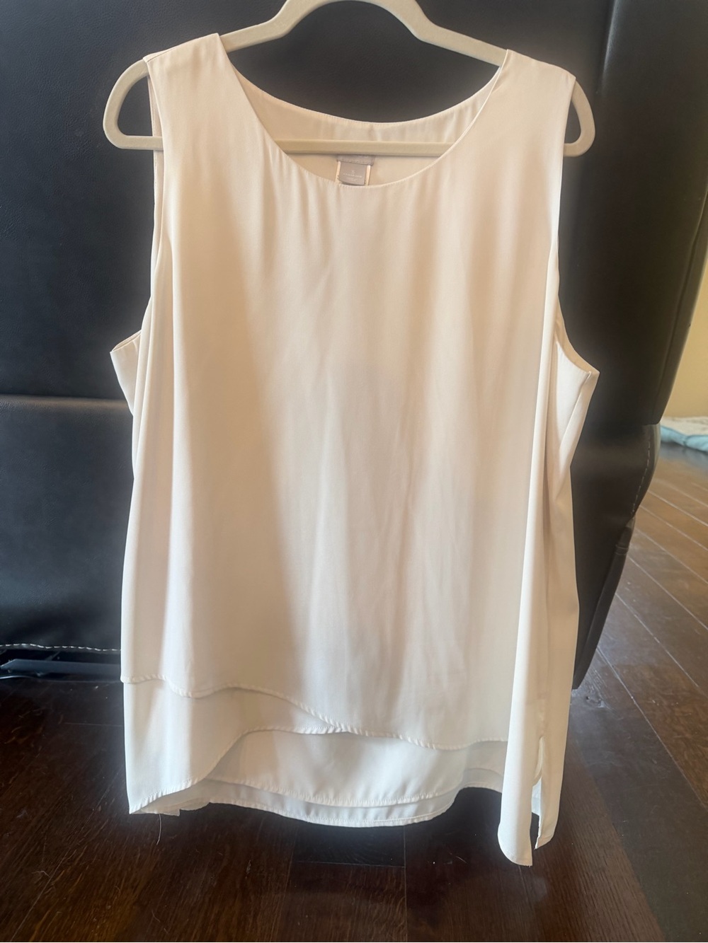 Chico's Ivory Layered Sleeveless Camisole